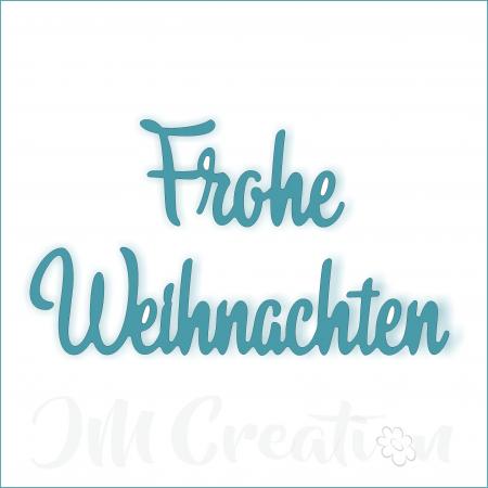 Stanzschablone - Frohe Weihnachten